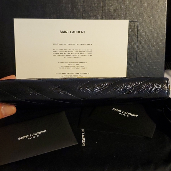 SAINT Laurent Monogram Zip around Long Wallet - Picture 13 of 13
